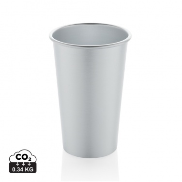 Logo trade advertising products image of: Alo RCS recycled aluminium lightweight cup 450ml