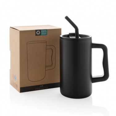 Logotrade promotional giveaway picture of: Cube RCS certified recycled steel mug 800ml