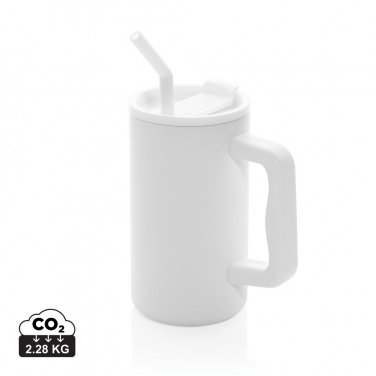 Logo trade promotional items picture of: Cube RCS certified recycled steel mug 800ml