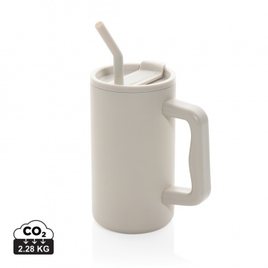 Logotrade promotional item image of: Cube RCS certified recycled steel mug 800ml