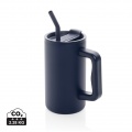 Cube RCS certified recycled steel mug 800ml, navy