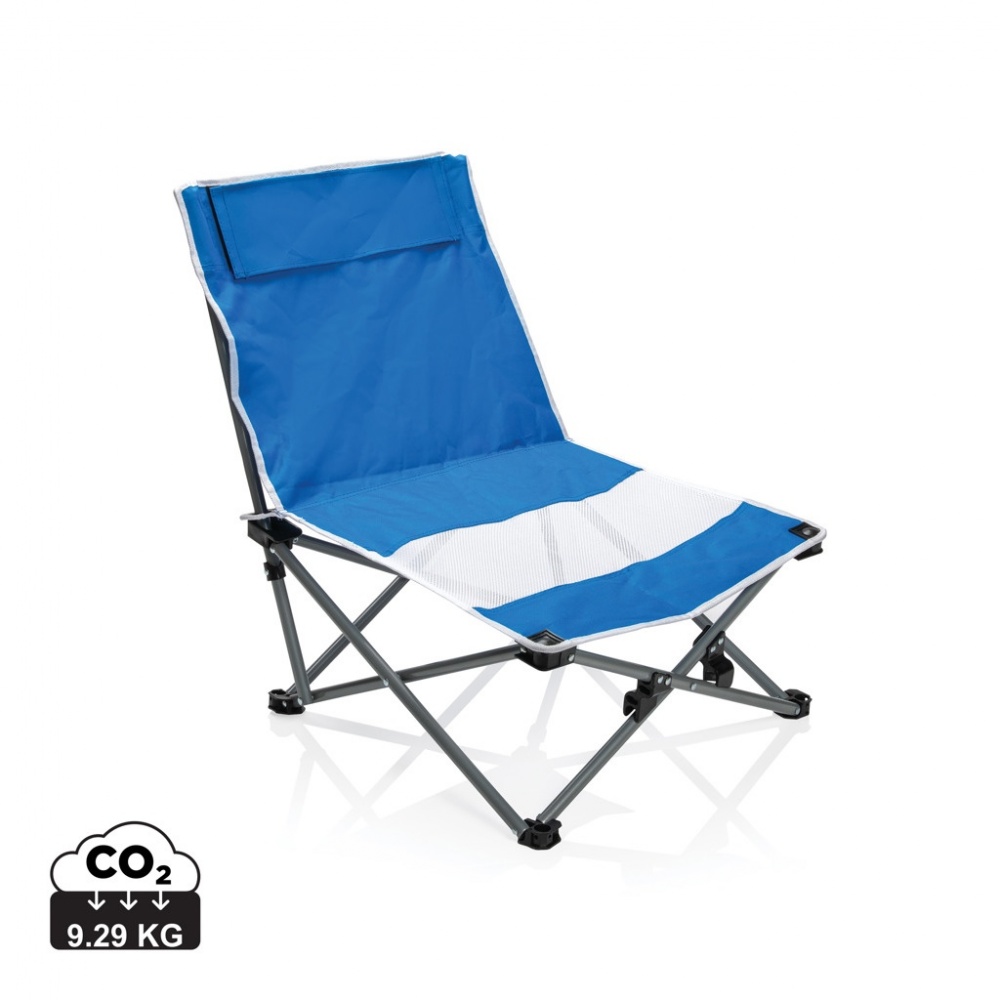 Logo trade business gift photo of: Foldable beach chair in pouch