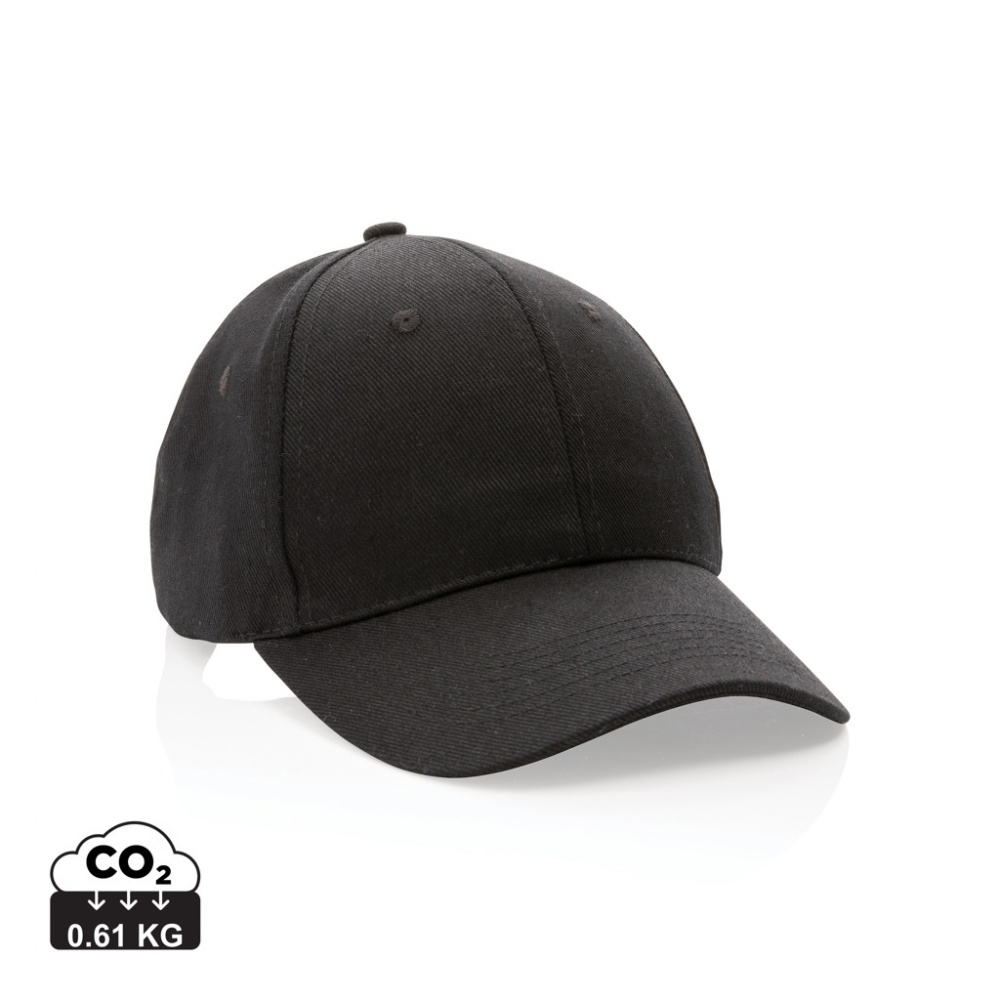 Logotrade business gift image of: Impact 6 panel 280gr Recycled cotton cap with AWARE™ tracer