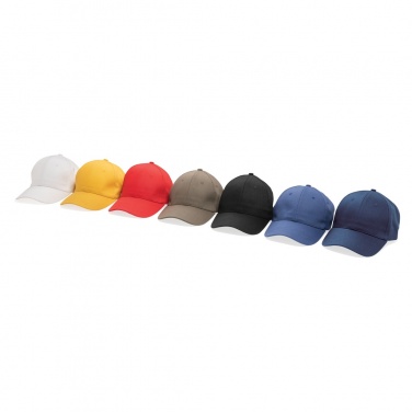 Logo trade promotional merchandise picture of: Impact 6 panel 280gr Recycled cotton cap with AWARE™ tracer