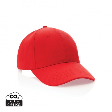 Logo trade promotional item photo of: Impact 6 panel 280gr Recycled cotton cap with AWARE™ tracer