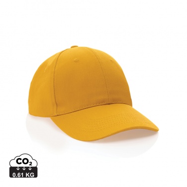 Logo trade promotional gifts image of: Impact 6 panel 280gr Recycled cotton cap with AWARE™ tracer