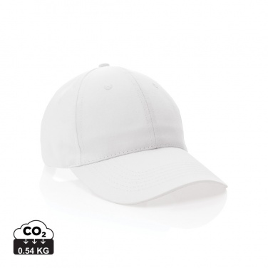 Logo trade promotional giveaways picture of: Impact 6 panel 190gr Recycled cotton cap with AWARE™ tracer