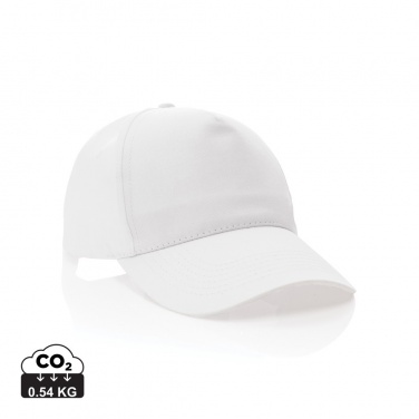 Logotrade promotional product image of: Impact 5 panel 190gr Recycled cotton cap with AWARE™ tracer