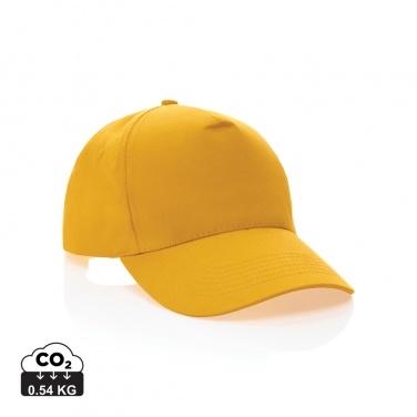 Logotrade promotional product image of: Impact 5 panel 190gr Recycled cotton cap with AWARE™ tracer