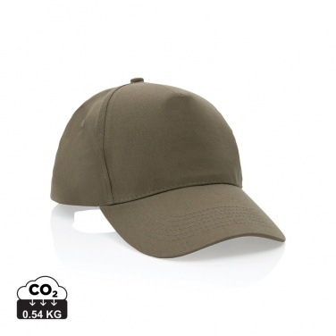 Logo trade promotional product photo of: Impact 5 panel 190gr Recycled cotton cap with AWARE™ tracer