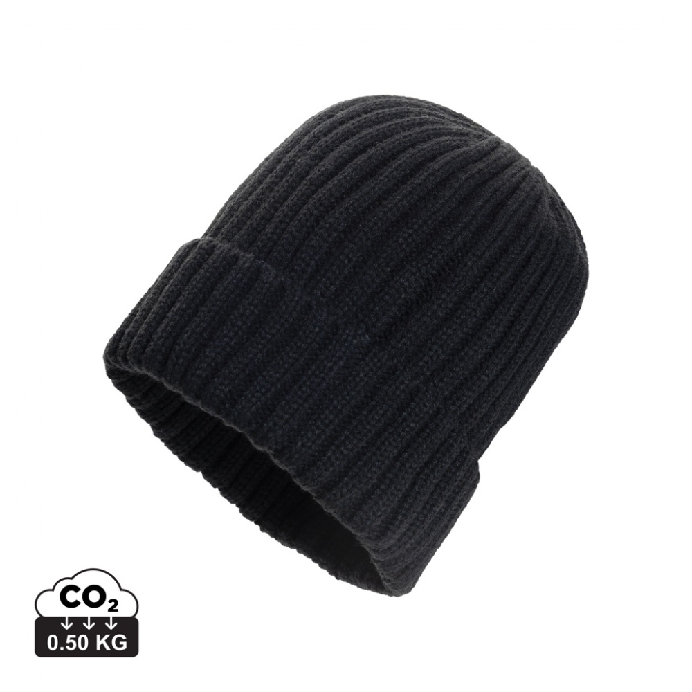 Logotrade business gift image of: Kennedi AWARE™ Polylana® beanie with large rib