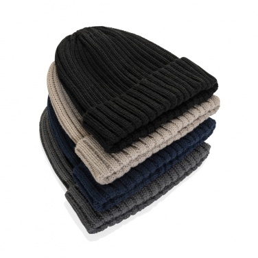 Logo trade advertising product photo of: Kennedi AWARE™ Polylana® beanie with large rib