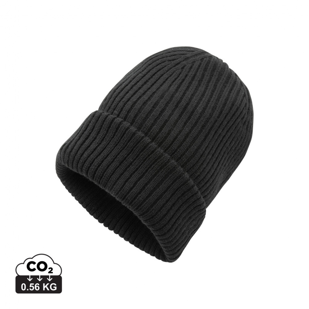 Logo trade corporate gifts picture of: Impact AWARE™  Polylana® double knitted beanie