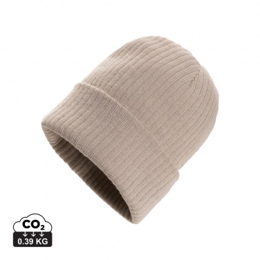 Logo trade corporate gifts image of: Pryor AWARE™ Polylana® beanie with cuff