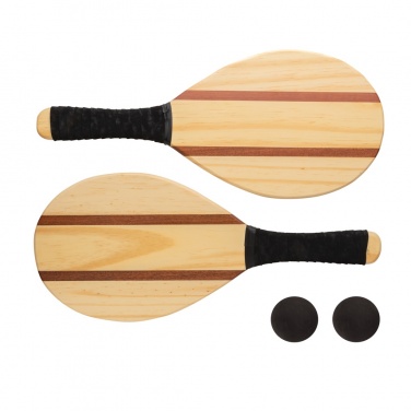 Logotrade promotional gift picture of: Wooden frescobol tennis set