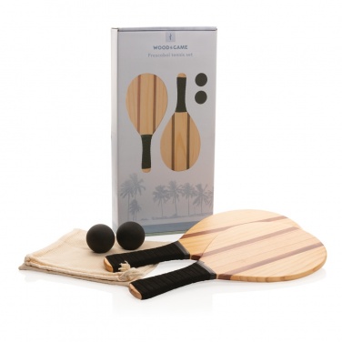 Logo trade promotional products picture of: Wooden frescobol tennis set