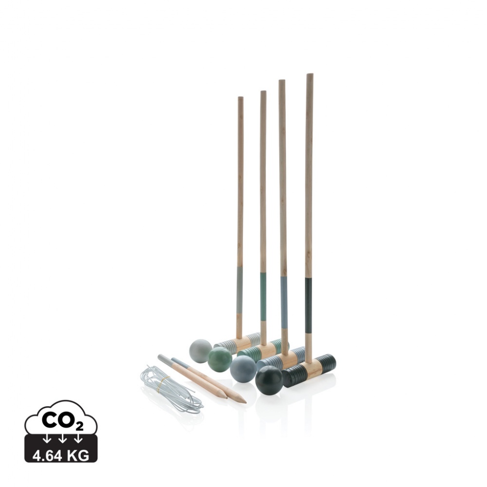 Logo trade business gift photo of: Wooden croquet set