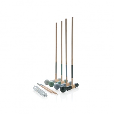 Logo trade corporate gifts image of: Wooden croquet set