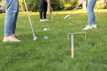 Logo trade business gift photo of: Wooden croquet set