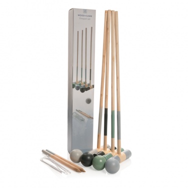 Logo trade promotional gifts picture of: Wooden croquet set