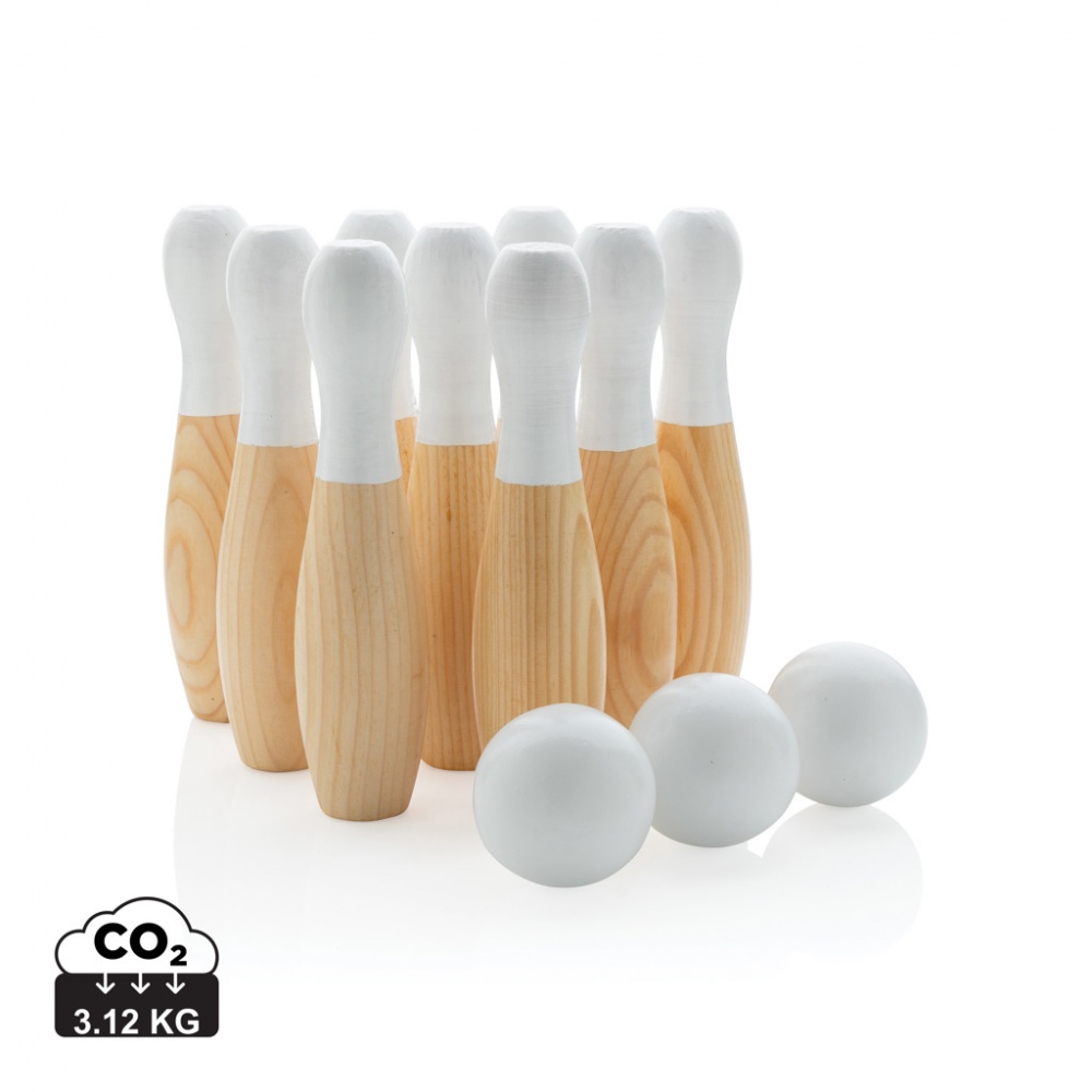 Logotrade promotional giveaway picture of: Wooden skittles set