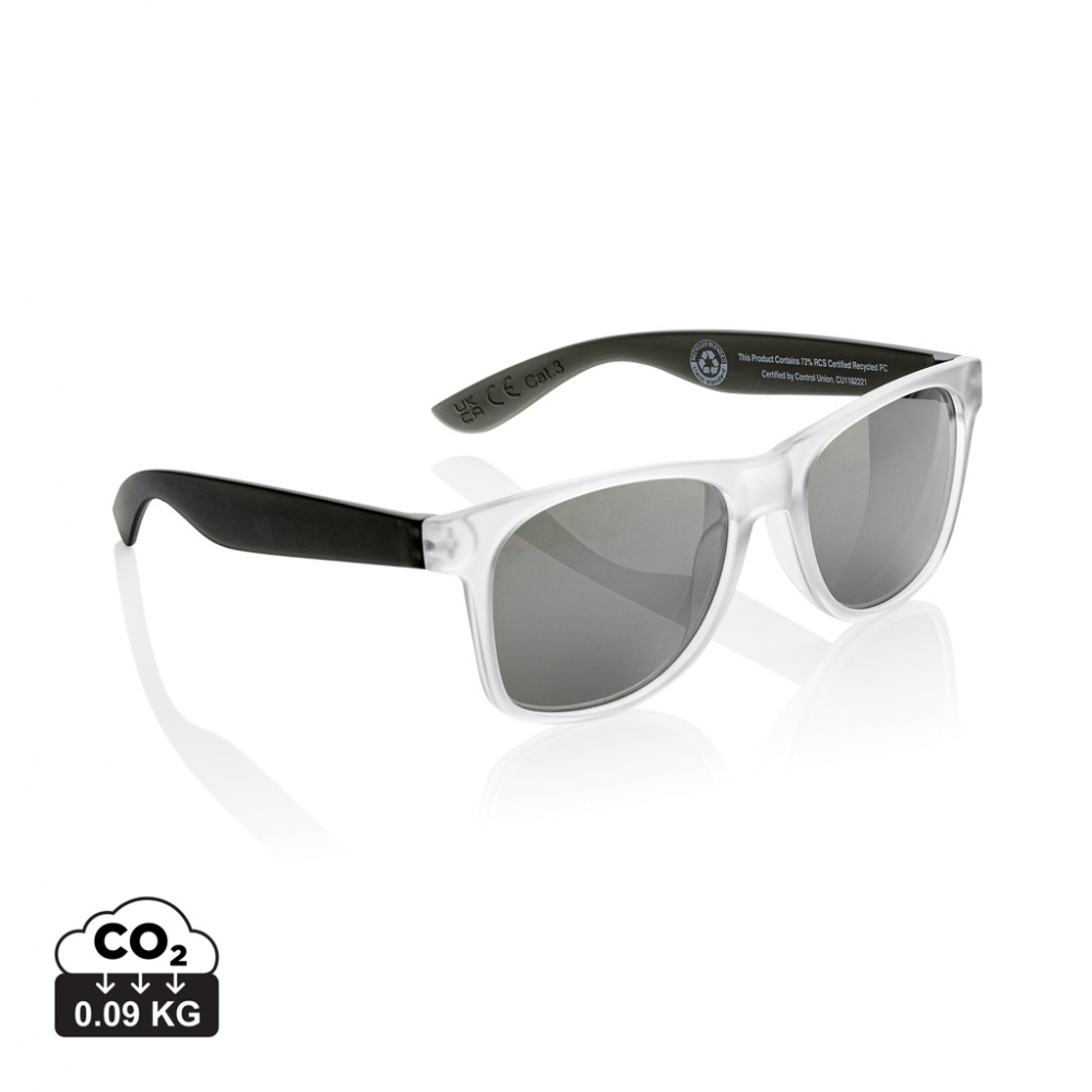 Logotrade promotional merchandise photo of: Gleam RCS recycled PC mirror lens sunglasses