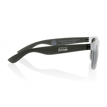 Logo trade promotional giveaways image of: Gleam RCS recycled PC mirror lens sunglasses