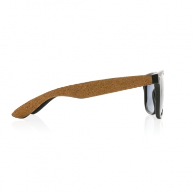 Logo trade promotional merchandise picture of: GRS recycled PC plastic sunglasses with cork