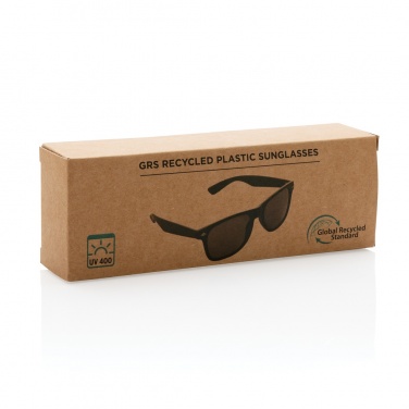 Logo trade promotional merchandise photo of: GRS recycled PC plastic sunglasses