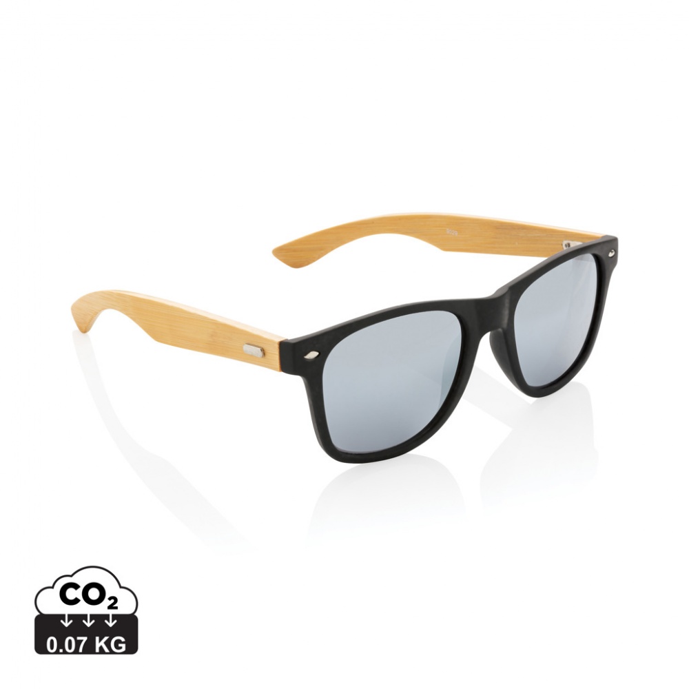 Logotrade promotional item image of: Bamboo and RCS recycled plastic sunglasses