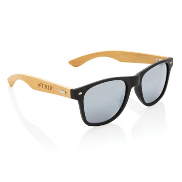 Logotrade promotional merchandise photo of: Bamboo and RCS recycled plastic sunglasses