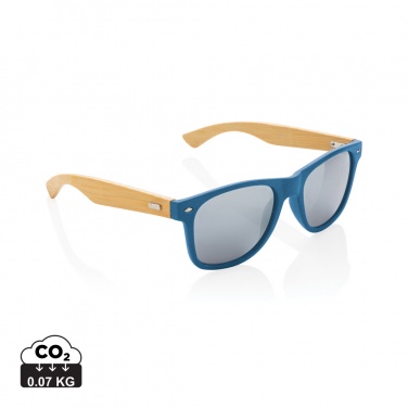 Logo trade promotional items image of: Bamboo and RCS recycled plastic sunglasses