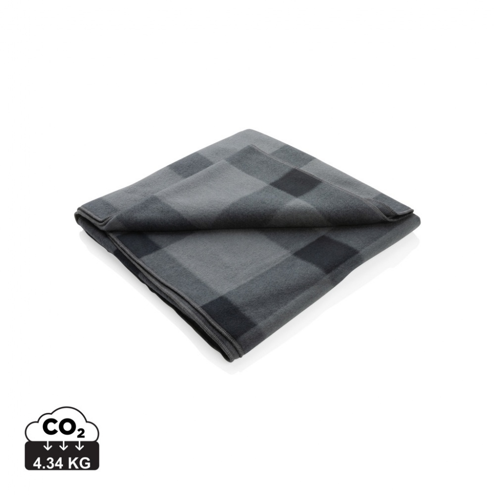 Logo trade promotional item photo of: Soft plaid fleece blanket