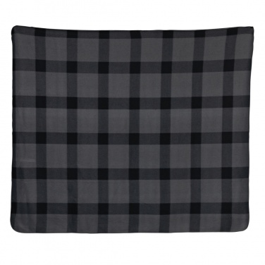 Logo trade promotional gift photo of: Soft plaid fleece blanket