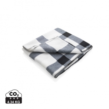 Logotrade promotional product picture of: Soft plaid fleece blanket