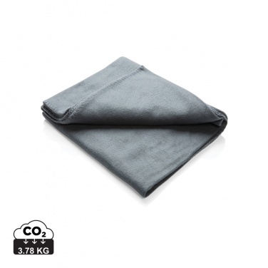 Logo trade promotional merchandise image of: Fleece blanket in pouch