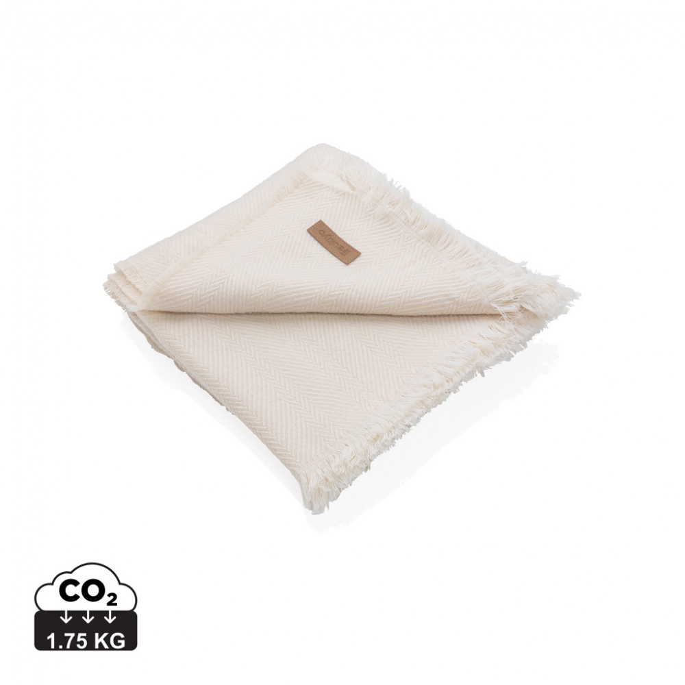 Logotrade promotional item image of: Ukiyo Aware™ Polylana® woven blanket 130x150cm