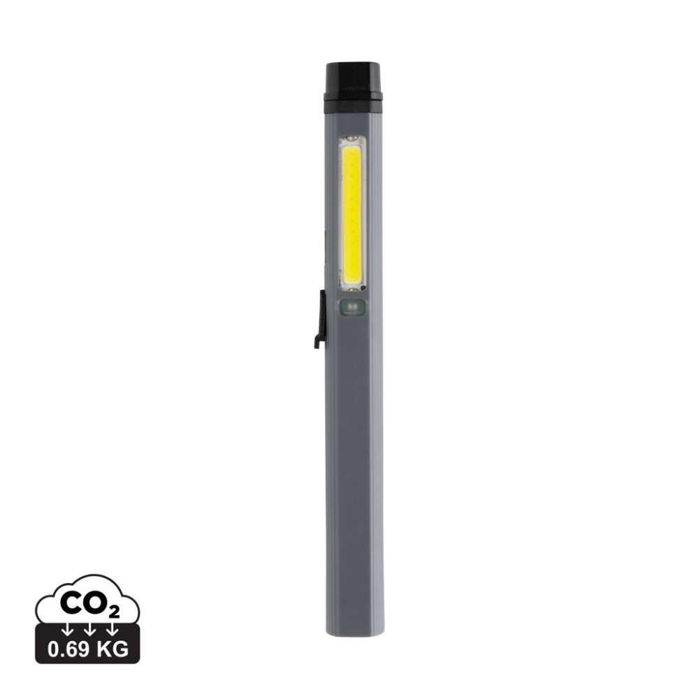 Logo trade advertising products image of: Gear X RCS recycled plastic USB rechargeable pen light