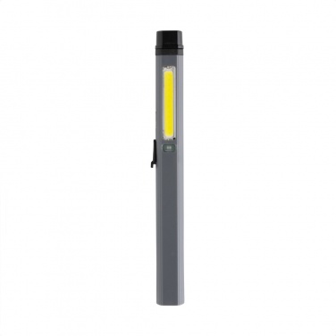 Logo trade promotional merchandise picture of: Gear X RCS recycled plastic USB rechargeable pen light