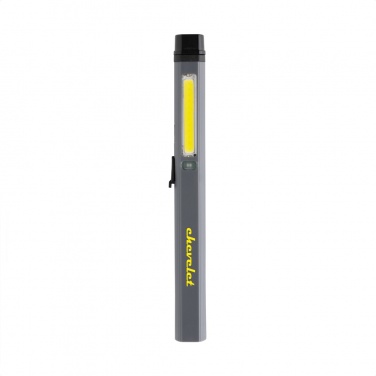 Logo trade promotional gifts picture of: Gear X RCS recycled plastic USB rechargeable pen light