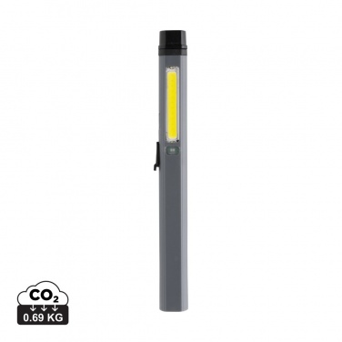 Logo trade promotional products image of: Gear X RCS recycled plastic USB rechargeable pen light