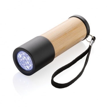 Logo trade promotional merchandise picture of: Bamboo and RCS certfied recycled plastic torch