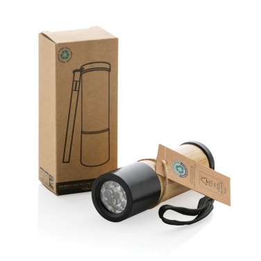 Logo trade promotional giveaways image of: Bamboo and RCS certfied recycled plastic torch