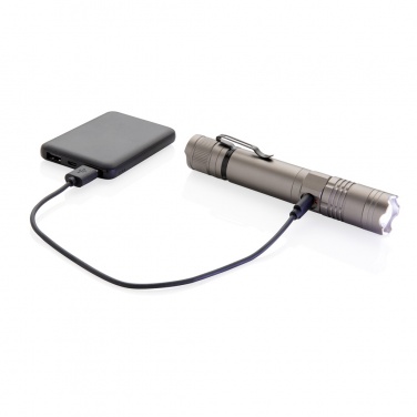 Logotrade promotional gift image of: Rechargeable 3W flashlight