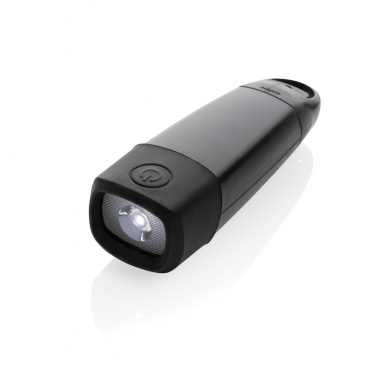 Logotrade promotional item picture of: Lightwave RCS rplastic USB-rechargeable torch with crank