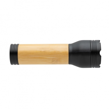 Logo trade corporate gifts image of: Lucid 3W RCS certified recycled plastic & bamboo torch