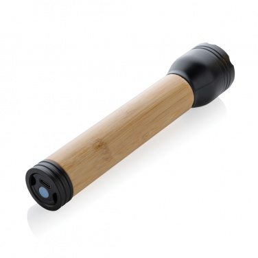 Logotrade promotional product image of: Lucid 5W RCS certified recycled plastic & bamboo torch