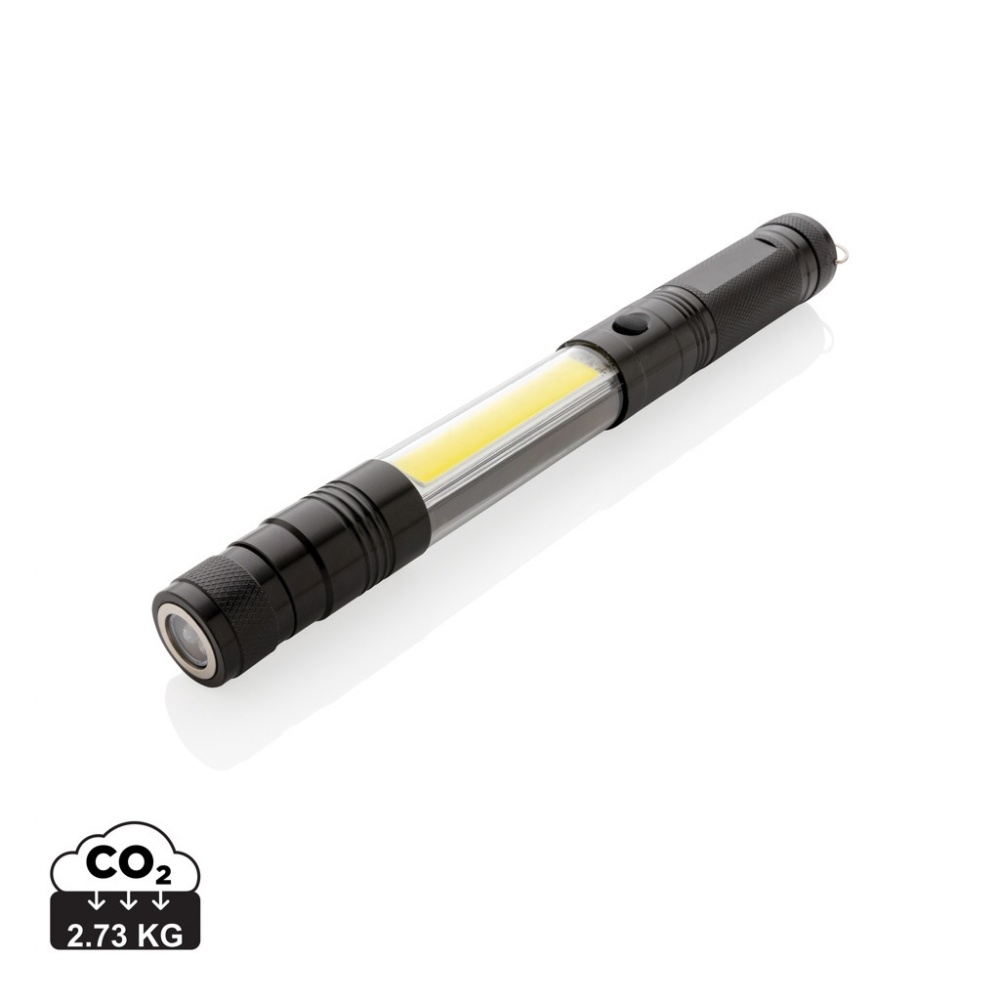 Logo trade promotional items image of: Large telescopic light with COB