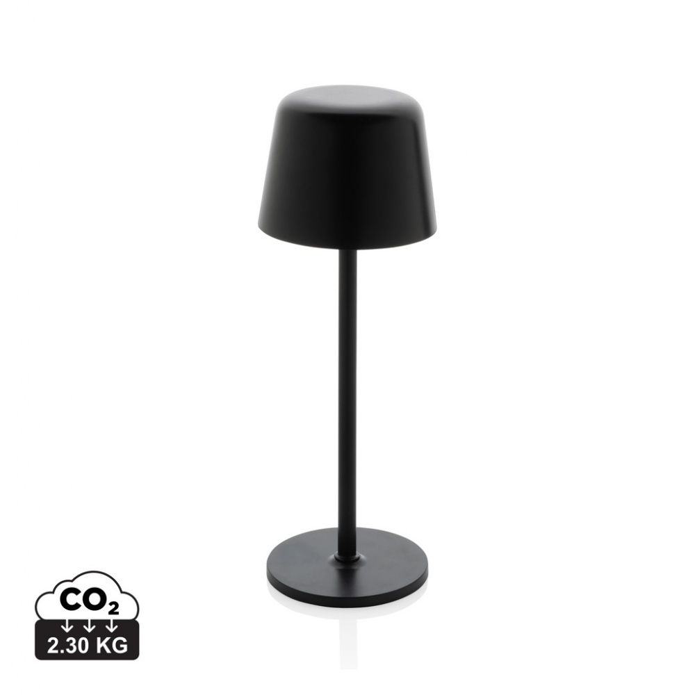 Logotrade promotional item image of: Zenic RCS recycled plastic USB re-chargable table lamp