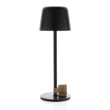 Logotrade promotional item picture of: Zenic RCS recycled plastic USB re-chargable table lamp